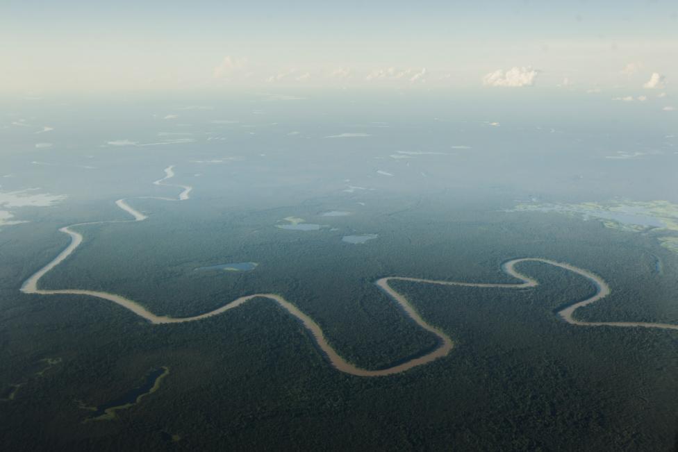 Afluente del río Solimoes, uno de los principales del Amazonas, en la reserva natural Mamiraua cerca A Tefe, Brasil . FOTO Reuters