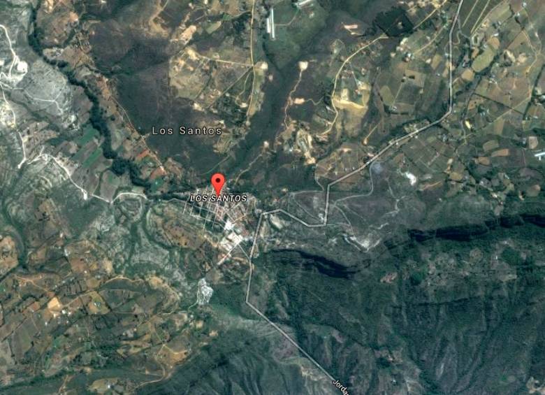 El epicentro del sismo fue en la Mesa de los Santos, Santander. FOTO GOOGLE MAPS