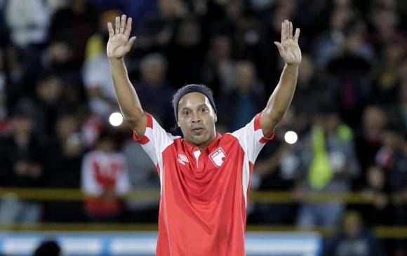 El exfutbolista jugó 77 minutos en el duelo entre Santa Fe y Nacional. FOTO COLPRENSA