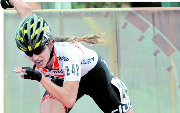 La antioqueña Fabriana Arias es una de las figuras que llevó Colombia a las tres paradas en Europa. FOTO cortesía-fedepatin