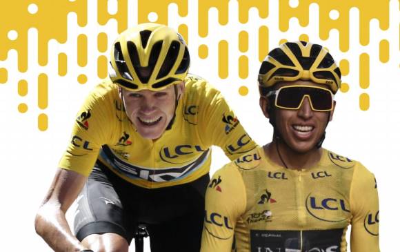 Froome y Bernal, dos de las grandes figuras del ciclismo mundial al servicio del Ineos. FOTOs afp