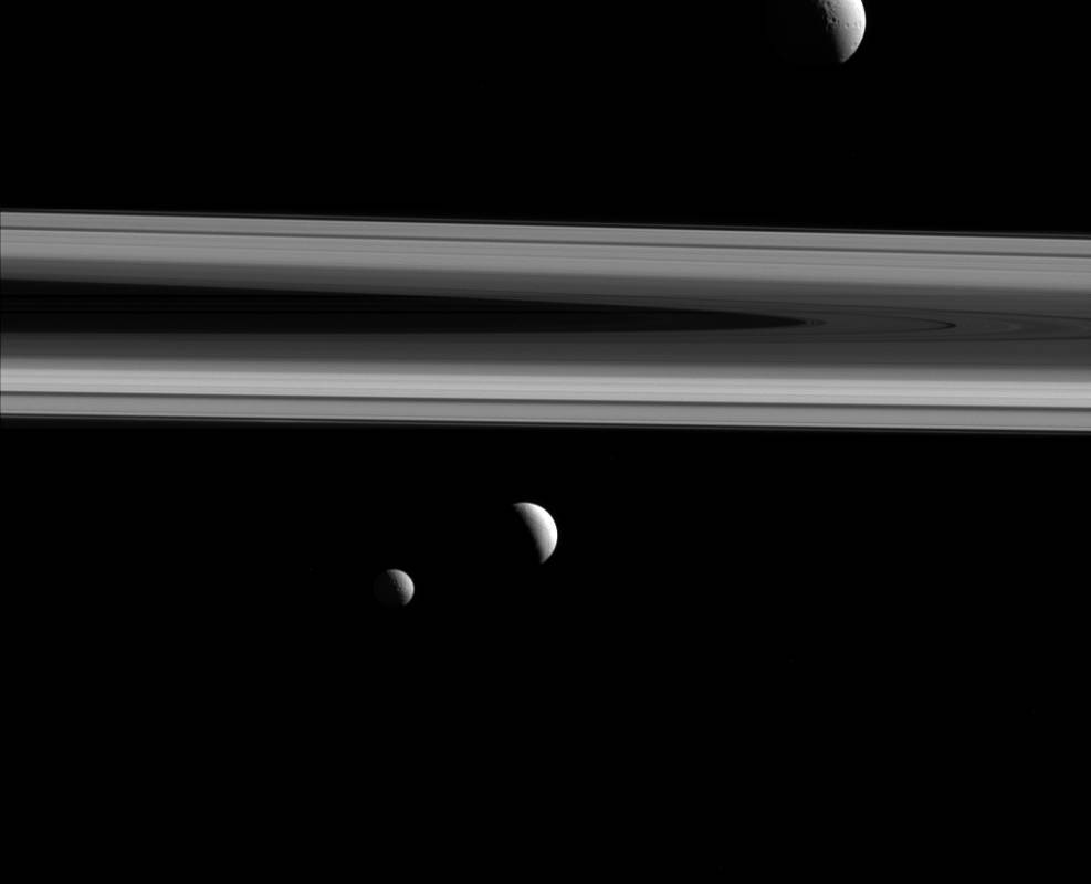 Saturno tiene 62 lunas descubiertas. FOTO: NASA/JPL-Caltech/Space Science Institute