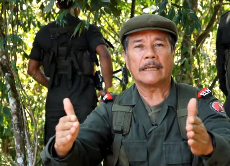 Nicolás Rodríguez Bautista, alias “Gabino”, máximo jefe del Ejército de Liberación Nacional (Eln). FOTO archivo
