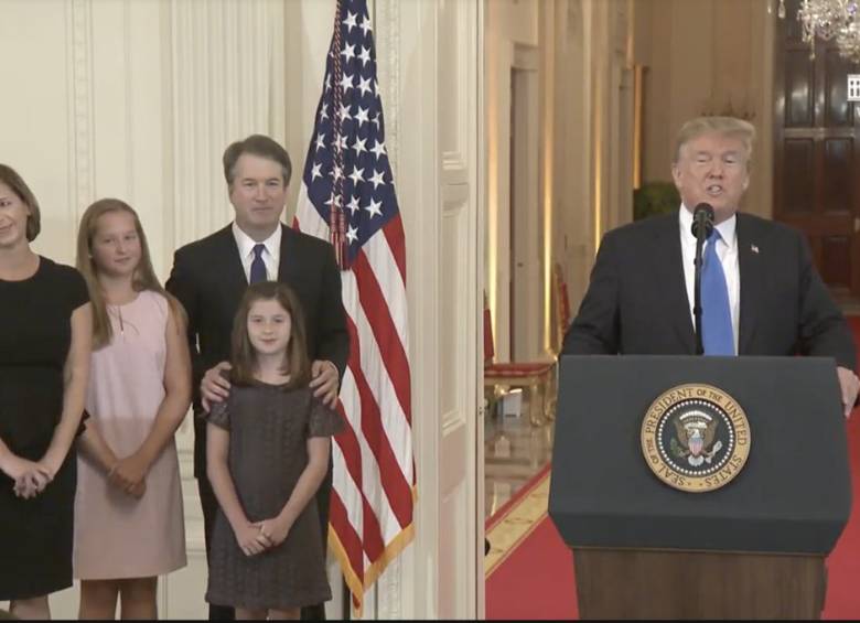 Anuncio de Donald Trump. Foto tomada de la Casa Blanca
