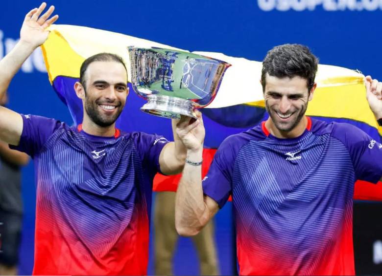 Los colombianos Juan Sebastián Cabal y Robert Farah son los vigentes campeones del torneo de dobles del US Open. FOTO EFE