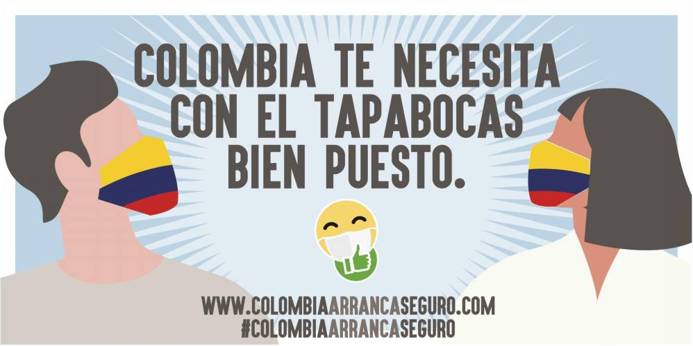 Como parte de la celebración del 7 de agosto, la campaña Colombia Arranca Seguro impulsa una nueva jornada de concientización en la que busca evidenciar el cuidado como un acto patriótico. Foto tomada de #ColombiaArrancaSeguro