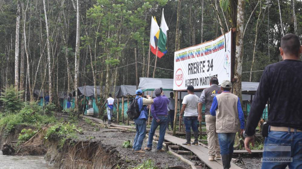 Así se ve el punto de concentración en Vigía del Fuerte. Foto Cortesía Gobernación
