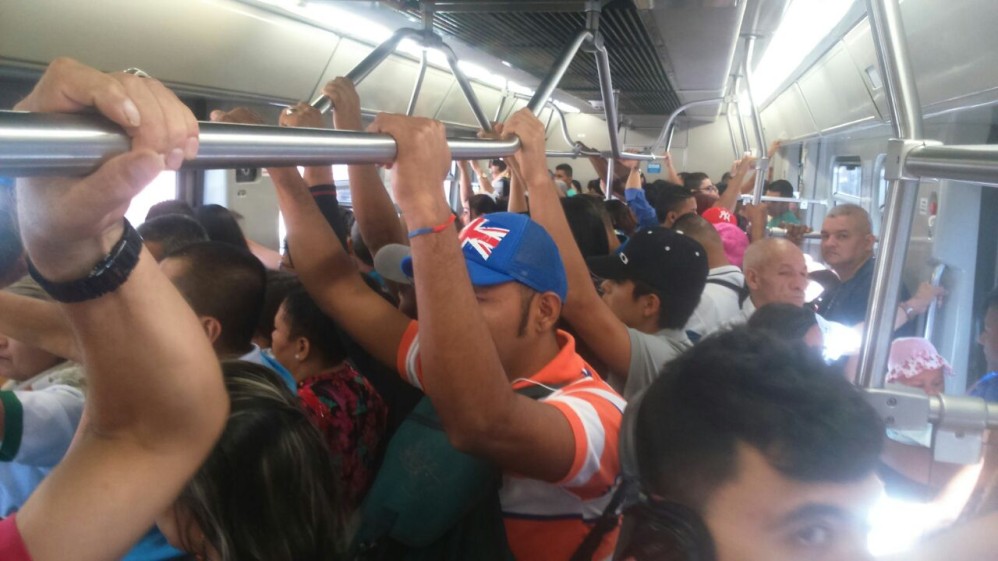 Así ha estado el Metro de Medellín gratis hoy para que todos los ciudadanos salgan a votar. FOTO ÓSCAR ANDRÉS SÁNCHEZ