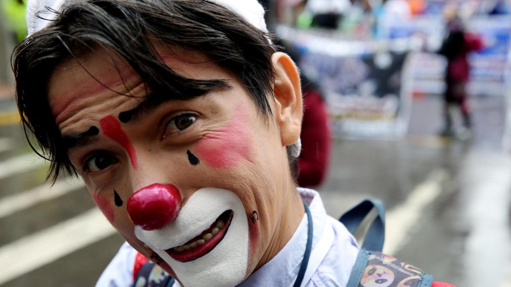 La desaparición de los circos en el país en una de las mayores preocupaciones de los payasos. EFE