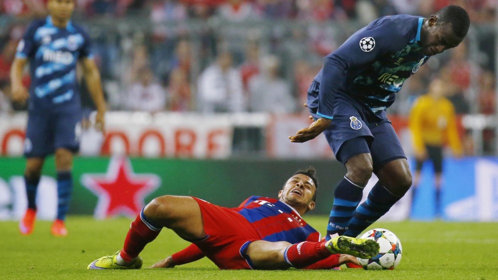 El Porto solo pudo marcar el gol del honor por medio del colombiano Jackson Martínez. FOTO REUTERS