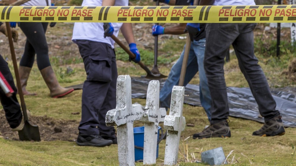 Cuatro días duró esta segunda jornada de inspección y exhumación en el cementerio Las Mercedes de Dabeiba, se encontraron 37 cuerpos. Foto Juan Antonio Sánchez Ocampo