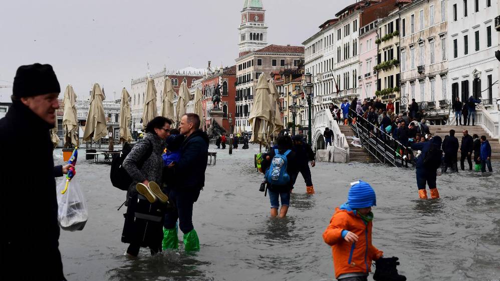 Venecia bajo el agua