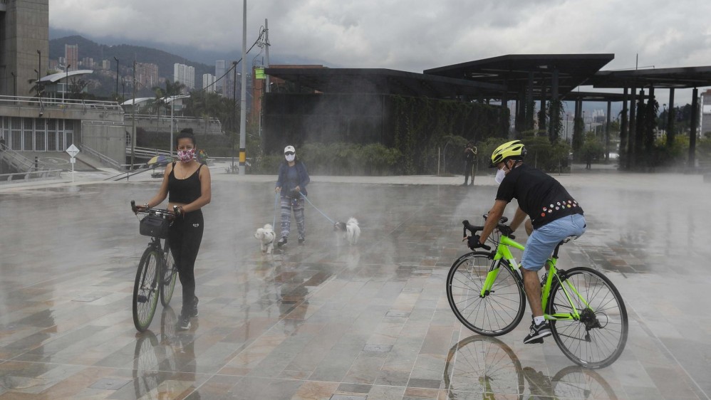 La Alcaldía de Medellín finalizó los trabajos de la etapa 1B (costado oriental) de Parques del Río. Se instalaron los equipos electromecánicos para el funcionamiento del soterrado y se culminó el Parque de Niebla. FOTO MANUEL SALDARRIAGA