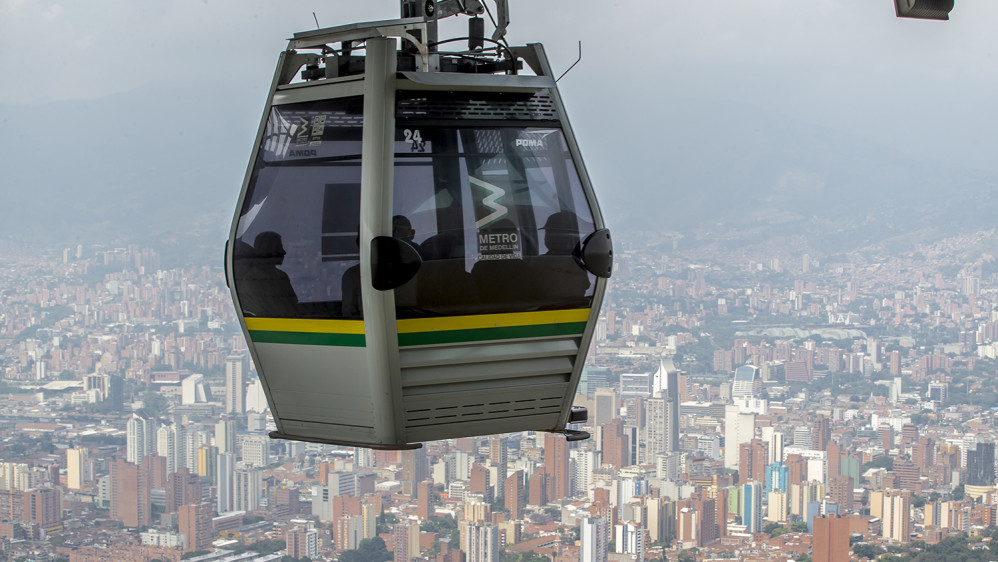 Medellín cuenta ahora con 14.7 kilómetros de cables aéreos. Foto Juan Antonio Sánchez. Foto Juan Antonio Sánchez