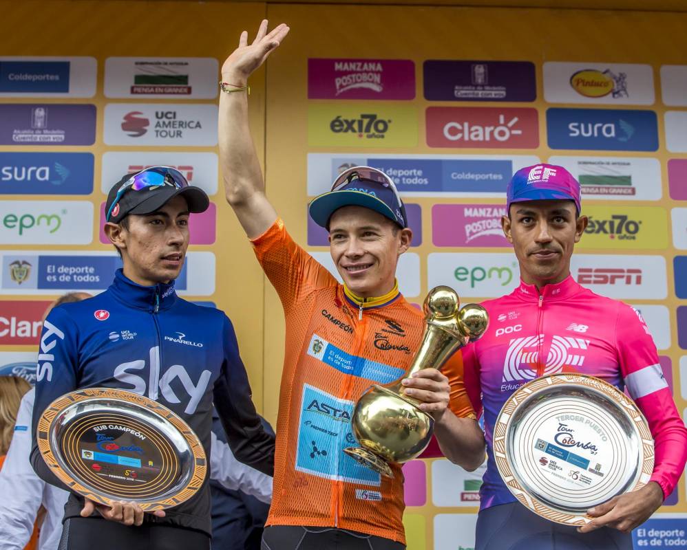 Con la victoria de Nairo Quintana y el título de Miguel Ángel López terminó el Tour Colombia 2.1 que se corrió en Antioquia y contó, entre otros, con la presencia del cuatro veces campeón del Tour de Francia, Chris Froome. FOTOS MANUEL SALDARRIAGA Y JUAN ANTONIO SÁNCHEZ.