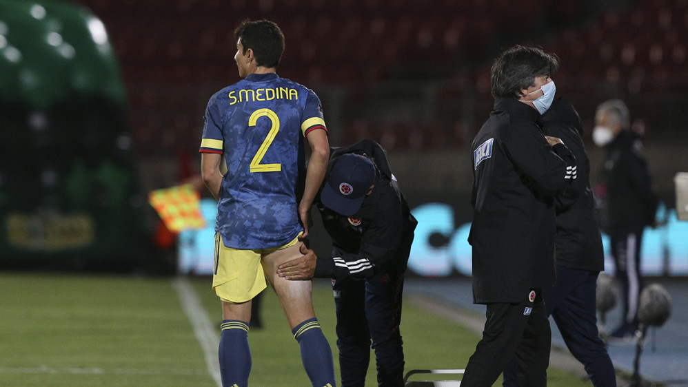 La lesión de Medina perjudicó notablemente el buen inicio del equipo. Foto AFP