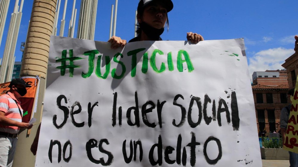 Marchas del 21 de octubre en Medellín. FOTO JUAN ANTONIO SÁNCHEZ